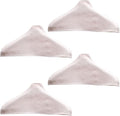 4 Pieces Hanger Non-Slip Cloth Cover Cotton and Linen Fabric Clothes Support Cloth Cover Clothes Hanger Cloth Cover for Home Clothing Store Use, 43 x 20cm, White
