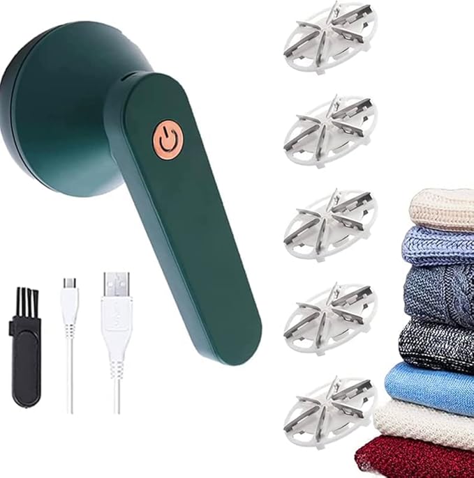 Rechargeable Electric Lint Remover for Clothes - 3 Blades, Quita Pelusas for Ropa