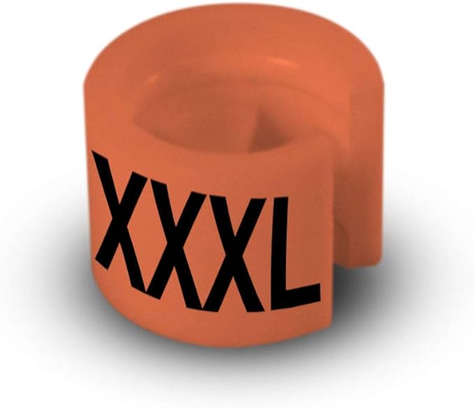Printed Colored Hanger Size Markers - 100pcs/bag (XXXL)