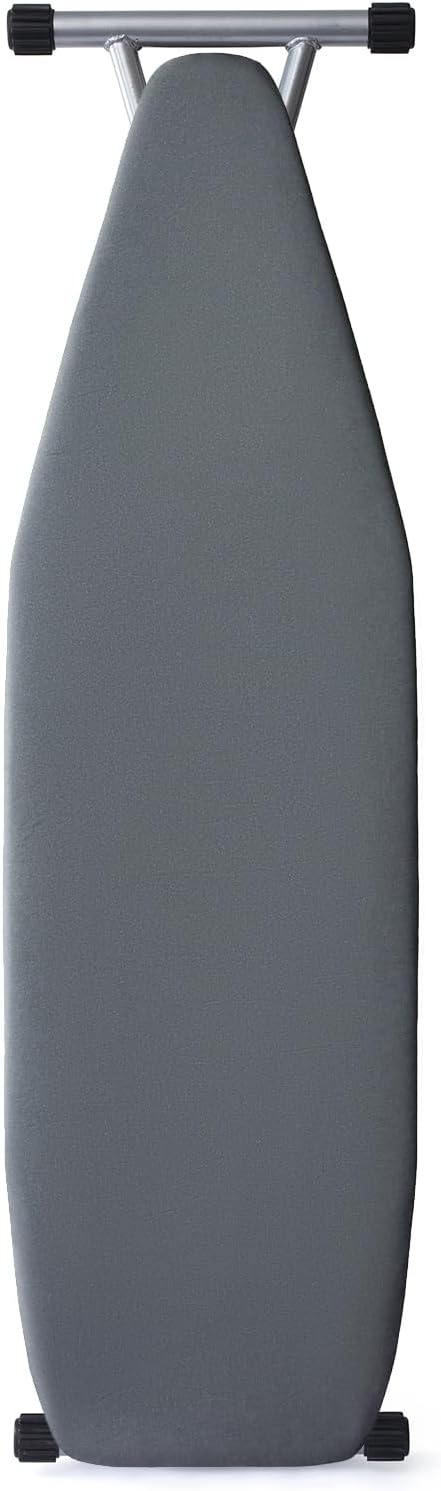 Ironing Board Cover and Pad, Standard Size 15x54 inch, Silver Coated 4 Layers Ironing Board Cover with Elasticized Edges, Extra Thick Padding, Easy Fit, Scorch Resistant - Gray