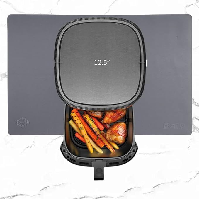 Home Essential, Supmat XL, Super Versatile Extra Large and Thick Heat Resistant Silicone Mat, Counter Mat (Dark Gray)