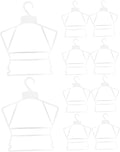 Baby Clothes Hangers 12-Pack Plastic Kids Clothes Drying Racks Infant Shirts Suits Swimwear Non-Slip Space Saving Wardrobe Organizer