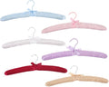 6pcs Padded Hangers Non- Satin Clothes Hangers for Sweaters and Space-Saving Design for Home Organization