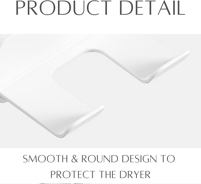 Premium Space-Saving Hair Dryer Holder – Wall-Mounted, Bathroom Organizer, Suitable for Hair Dryer and Other Bathroom Appliances – White
