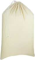 Urban Villa Laundry Bags 1-Pack 28”x36" Extra-Large Cotton Canvas Heavy Duty Washable Durable Travel Laundry Sacks with Drawstring Closure Reusable Hamper Liners for Dirty Clothes Delicates & Lingerie