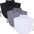 SATINIOR 3 Pieces Fake Collar Women Detachable Dickey Blouse Half Shirts Collar