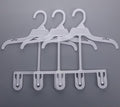 WellieSTR Anti-Slip Plastic Child Closet Hangers, 50 Pack, White, 30cm Wide
