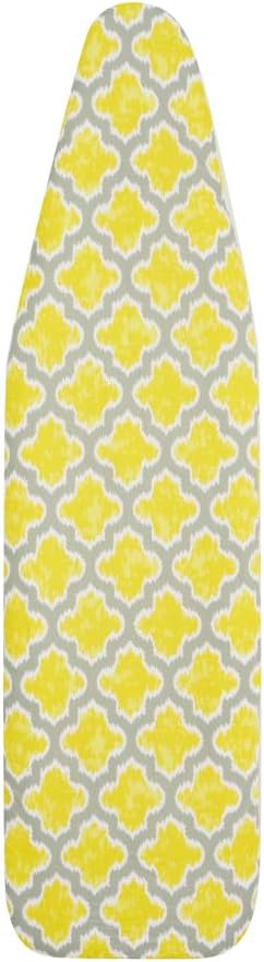 Ironing Board Cover and Pad (Freesia Lattice), 100% Cotton with Ultimate Double Padding by Seymour Home Products; Fits Full Size Board | Stain and Scorch Resistant; Elastic Edge | Laundry Accessories
