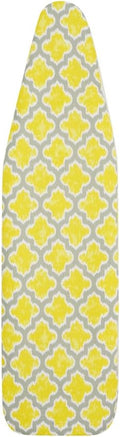 Ironing Board Cover and Pad (Freesia Lattice), 100% Cotton with Ultimate Double Padding by Seymour Home Products; Fits Full Size Board | Stain and Scorch Resistant; Elastic Edge | Laundry Accessories