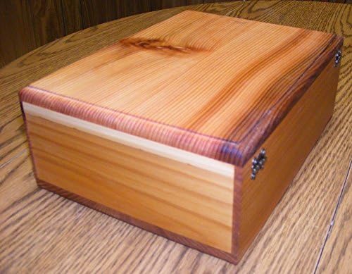 Steve's Gift Shoppe Cedar Keepsake Memory and Treasure Box or Storage Box - Size 11.75 x 9 x 5 Inches