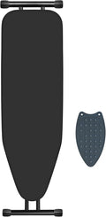Ironing Board, Compact and Space Saver,Size 13 x 43, Metal Construction Ironing Boards with Extra Thick Heavy Duty Padded, Stable Structure,Skid Feet, Premium Iron Board (Black)