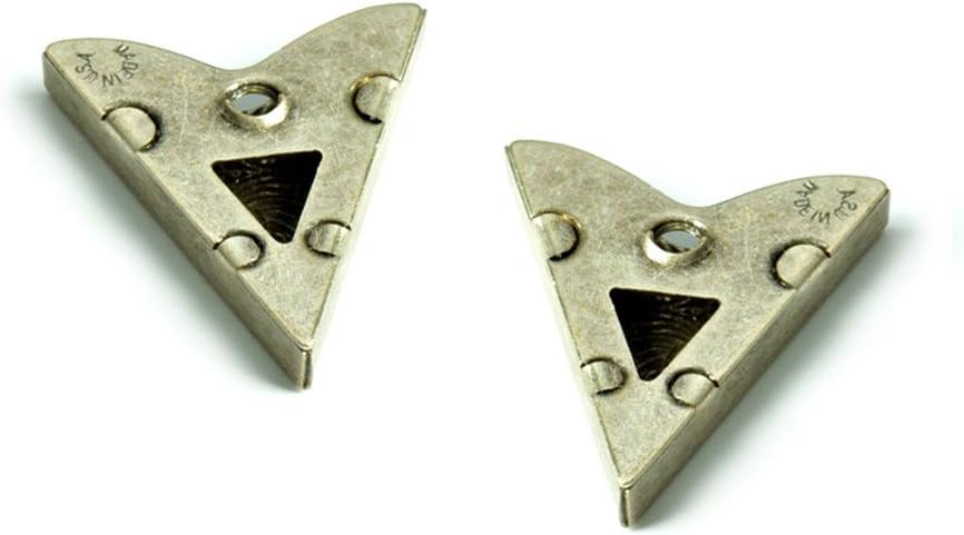 Red Gem Collar Tips - Silver Finish - Western Collar Tip - Dress Shirt Collar Stays - Collar Stays for Men & Women