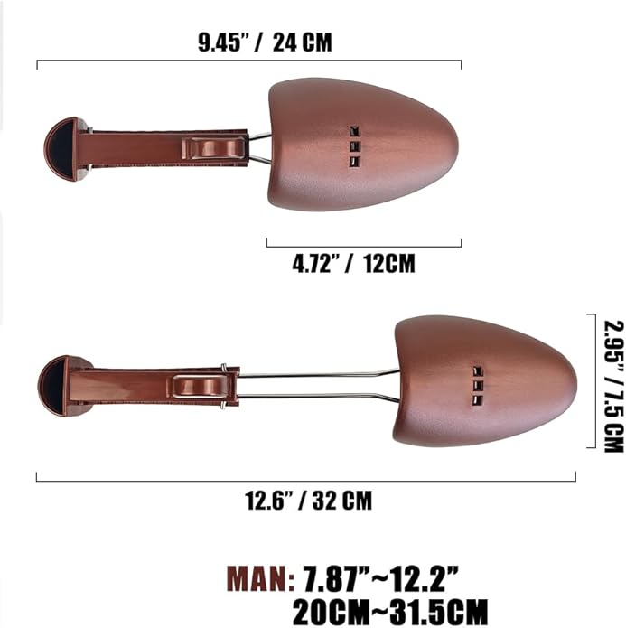 Shoe Trees Men Stretcher Holder Shaper Support with A Shoe Bag