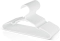 VTRIN Baby Hangers 20 Pack Large Capacity Hard Plastic Kids Hangers Suitable for All Clothes of Infant and Toddler, Such as Short, Shirts and Thick Coats, White