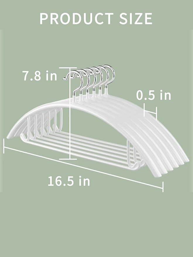 SLMT Sweater Hangers No Shoulder Bump Metal Coat Hangers Non Slip Clothes Hangers for Closet (20 Pack)