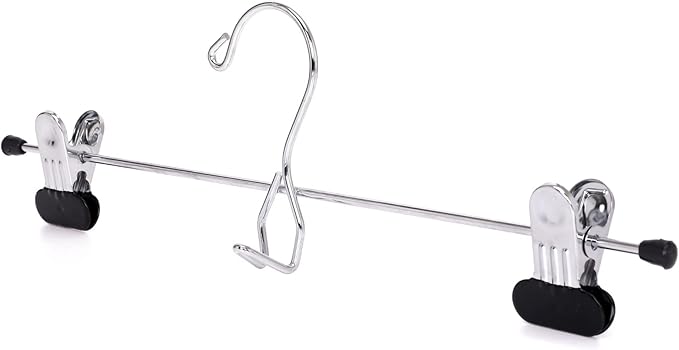 Quality Hangers Chrome Add-on Skirt/Slack Hanger, (96)