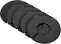 PATIKIL Clothes Dividers 20 Pack Blank Clothing Rack Size Sorting Reusable Wardrobe Round Hanger Separator, Black
