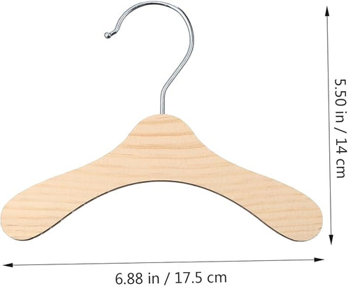 Dog Clothes Hangers- Wooden Pet Clothes Hangers Small Clothing Holder Pets Clothes Organizer for Puppy Clothes Storage