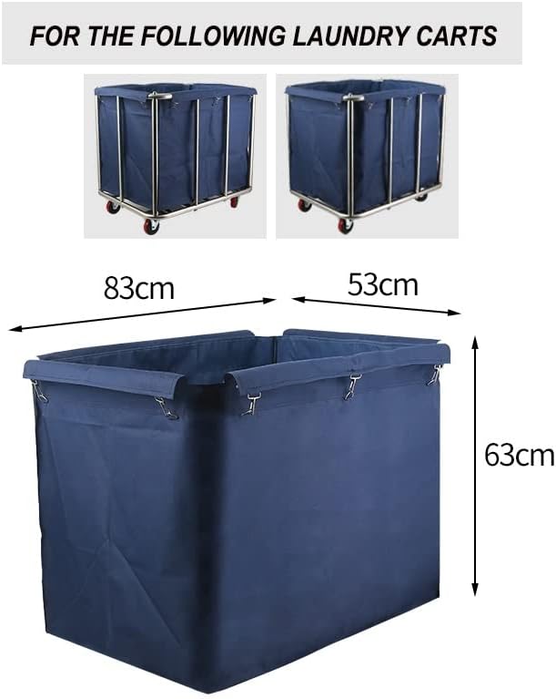 Easyars Replacement Liner Bag for Laundry Cart,Removable Waterproof Liner Bag for Rolling Laundry Basket,Oxford Cloth Storage Bags