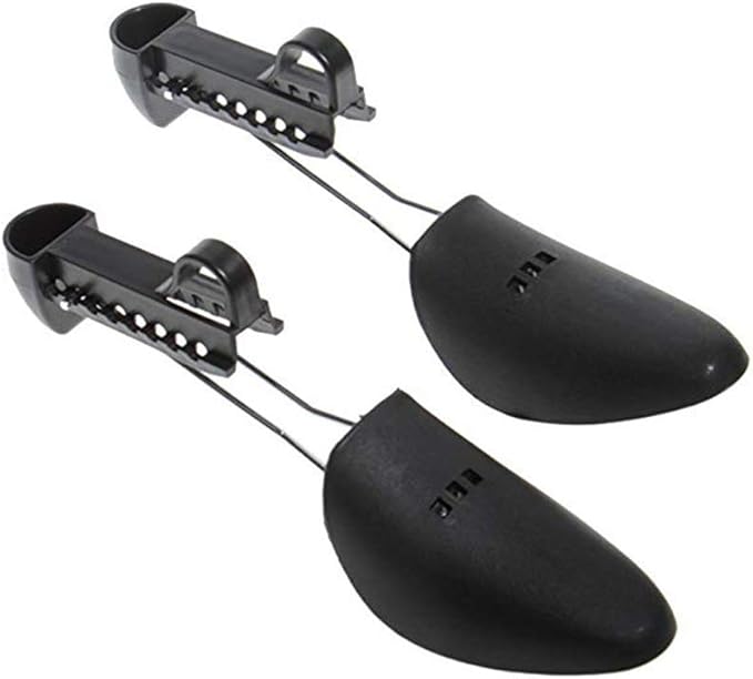 WAJJ 20 Pairs Plastic Shoe Tree Stretcher Shaper for Women Adjustable Length Shoes Boot Holder Shaper Support(Black Women)