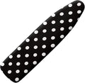 SEANATIVE Polka Dots Print Ironing Board Cover Scorch Resistant Padding,Black White Iron Pad Covers Standard Boards with Hook and Loop Fastener Strap