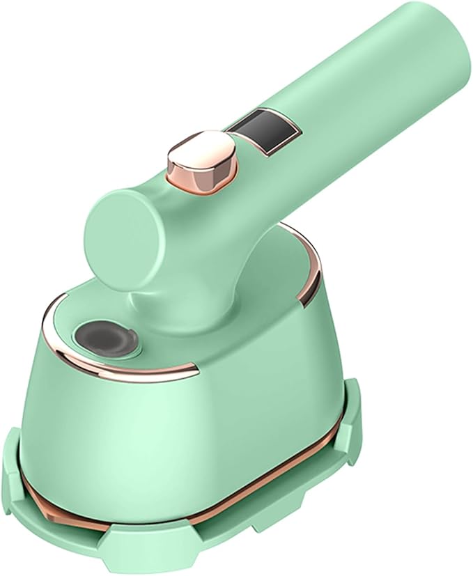 Travel Steamer for Clothes, LED Temperature Display Handheld Steamer，A Portable Clothes Iron That Can be Used for Both Dry and Wet Purposes, Suitable for Families, Travel & Dormitories (Green)