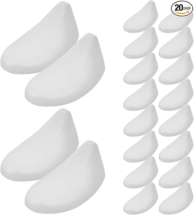 10 Pairs Shoe Shaper Inserts Foam Support for Shoes and Boots Soft Comfortable Toe Shaper Holder Versatile Inserts and Fillers