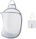 Mesh Collapsible Small Wall Laundry Baskets，Hanging Laundry Hamper，for Hotel, University Dormitory Use by HHSSALIN (1, CLASSIC)