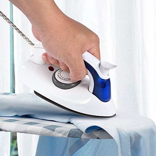 Portable Foldable Folding Compact Handheld Steam Travel Iron Temperature Control(02) White