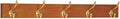 Wooden Mallet 36-Inch 5-Nickel Hook Coat Rack, Medium Oak
