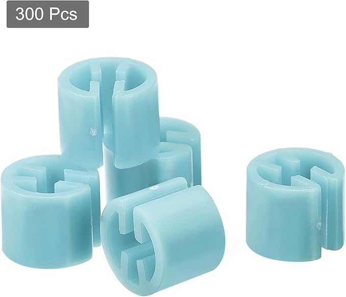 MECCANIXITY Clothes Hanger Marker Blank Fit 3.5mm Rod for Garment Color Coding Light Blue Count 300