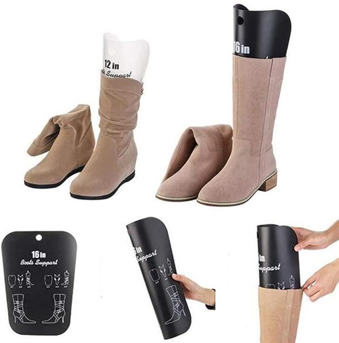 2 Pairs 18 Inch Boot Shaper Form Inserts Breathable Boots Tall Support Shoe Tree Stands Holder for Women and Men