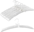 Thicker Padded Hangers for Women Clothing Sweaters,Anti-Slip Satin Hangers Padded Cute Hanger with Bow,Silky Fabric Hanger for Closet