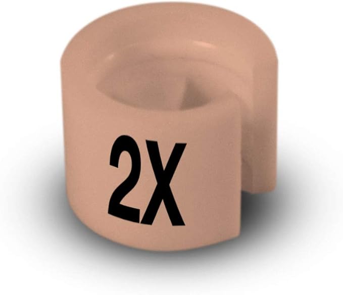 Printed Colored Hanger Size Markers - 100pcs/bag (2X)
