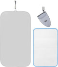 WAYUTO Over Door Garment Steamer Travel Mat 22 x 47 inches with Hook, Ironing Glove & Scorch Mesh Ironing Press Pad