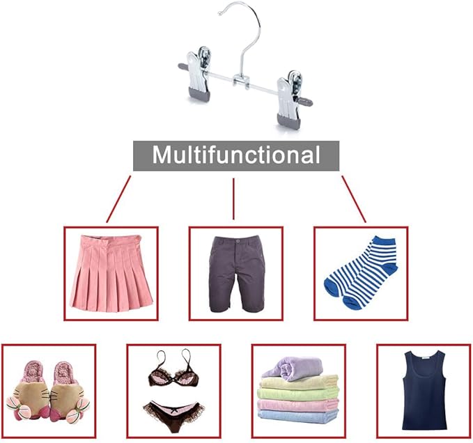 20 Pack Boot Hangers Closet Hanging Clips Laundry Hooks for Hats, Pants, Towel, Socks, Handbags, Bags, Underwear