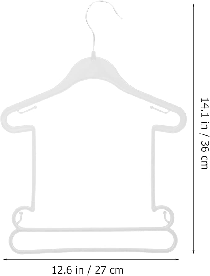 IMIKEYA Baby Clothes Hangers Kids Clothes Hangers 20pcs Small Swimsuit Display Hanger Children Toddler Shirt Coat Hangers Plastic Baby Outfit Hangers Dog Clothes Hanger White