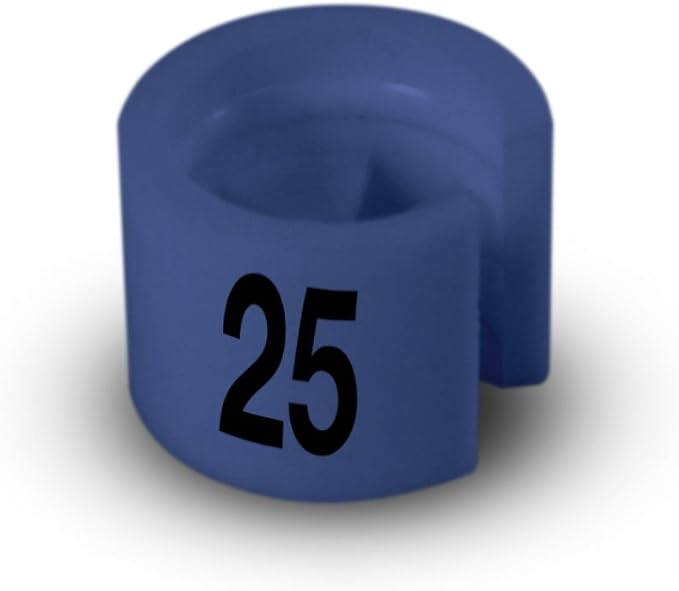 Printed Colored Hanger Size Markers - 100pcs/bag (25)