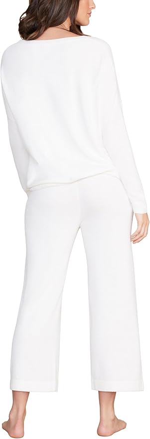 Barefoot Dreams CozyChic Ultra Lite Slouchy Pullover for Women, Ultra Soft Long Sleeve, Crew Neck Pullover