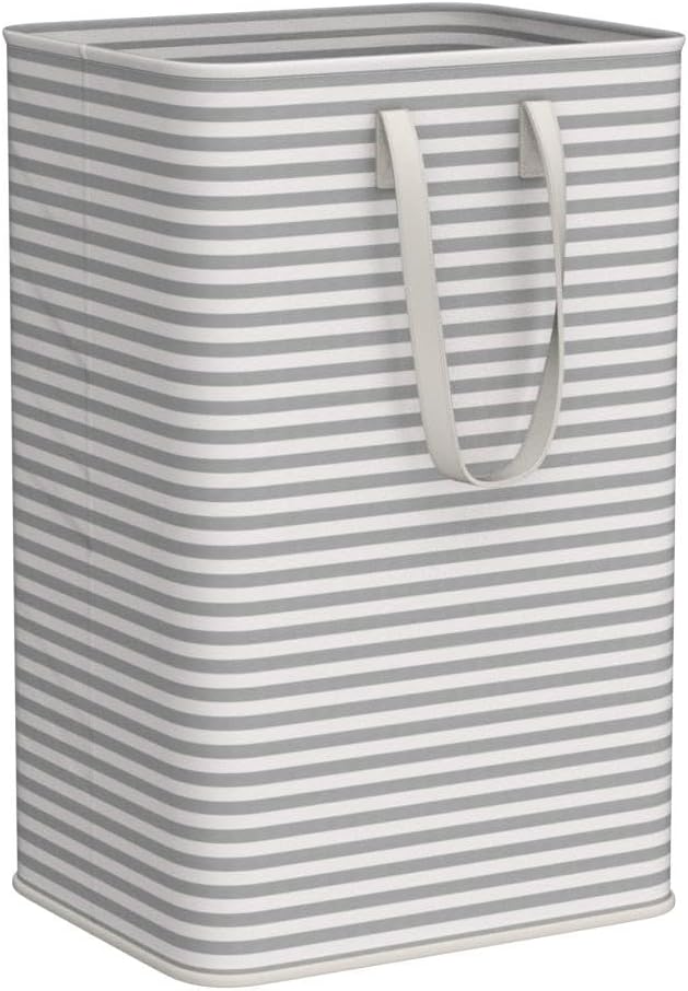 Lifewit 2 Pack Laundry Basket 80L Each - Collapsible Clothes Hamper with Reinforced Handles - Freestanding Waterproof Design for Bedroom and Laundry Room - Grey 160L Total