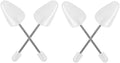 2Pairs Transparent Plastic Practical Shoe Tree Stretcher Shaper Adjustable Length Shoes Boot Holder Organizer