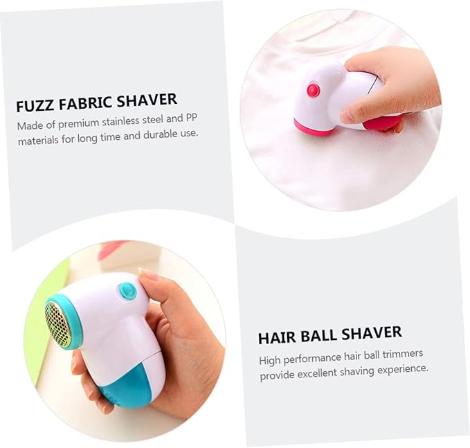 3Pcs Electric Lint Remover Hair Trimmers Assorted Colors Multi Functional Shavers for Clothes Sweater Fuzz Depiller Shaver