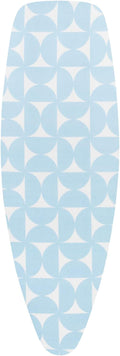 Brabantia Size D (53 x 18 inches) Replacement Ironing Board Cover with Durable Foam Layer (Fresh Breeze) Easy-Fit, 100% Cotton