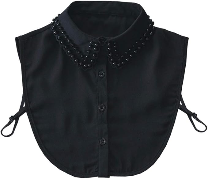 Joyci Diamond Pearl False Collar Peterpan Fake Collar Half Shirt Dickey