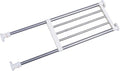 BAOYOUNI Expandable Closet Tension Shelf Storage Rack Heavy Duty Stainless Steel Adjustable Metal Organizer for Wardrobe, Cupboard, Kitchen, Bathroom Use, 19.68-31.49 Inch