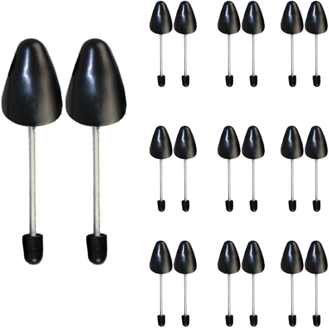 FONHERILI 10 Pairs Practical Spring Length Shoe Tree Stretcher Boot Holder Shaper Support (Spring Black Women)