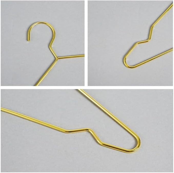 20Pcs/Set Metal Small Dog Closet Non-Slip Space Saving Hanger Doll Clothes Hanger Closet Pet Accessory Cat Hanger Clothes Rack Accessories Storage Organizer Hangers with Groove for Pet