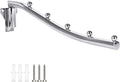 Wall Mounted Folding Clothing Hanger, Foldable Clothing Hanger Stainless Steel, Clothes Hook with Swing Arm Holder Space Saving Clothing Hanging Garment Racks Closet Drying Rack Organizer Drying Rack