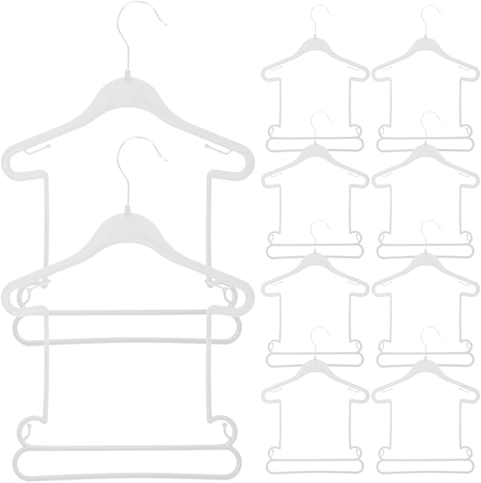 CHILDWEET Baby Clothes Hangers Set Lightweight Plastic Toddler Hangers for Kids Clothing Anti-Skid Design for Closet Organization Perfect for Baby Clothes and Small Garments