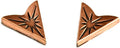 Antique Copper Collar Tips - Western Collar Stays - Copper Finish Fancy Scrolled Collar Tips for Men and Women - Made in USA